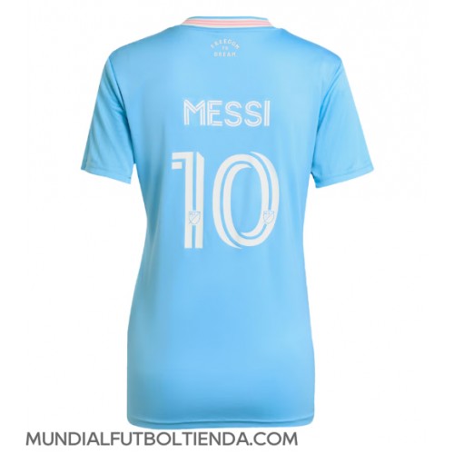 Camiseta Inter Miami Lionel Messi #10 Tercera Equipación Replica 2025-26 para mujer mangas cortas